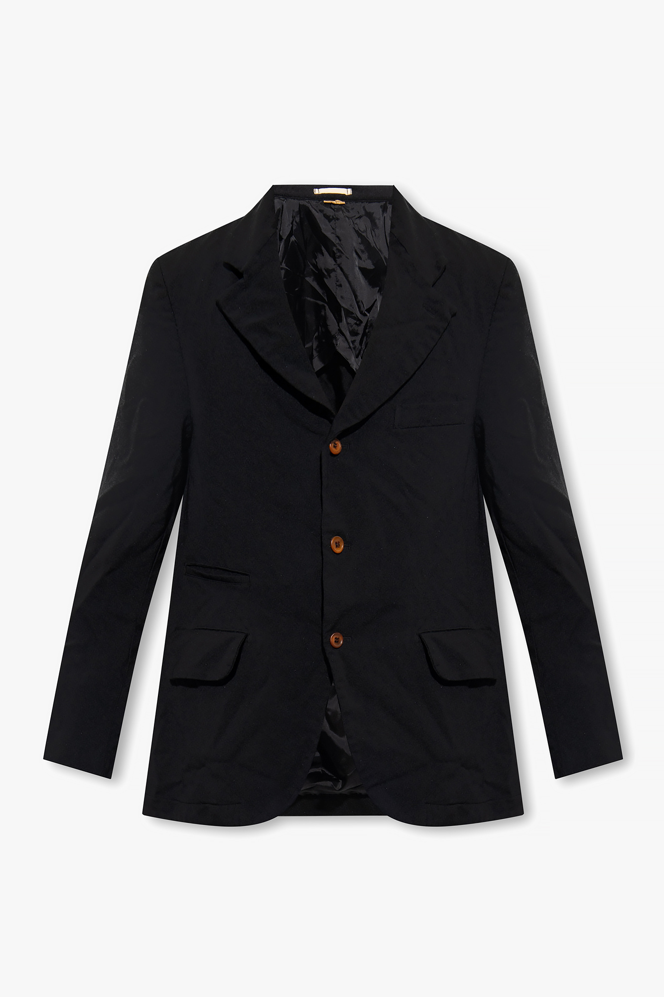 IetpShops Malta - Black Blazer with gathers Comme des Garçons